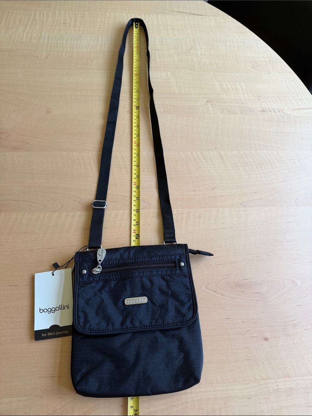 🆕 BAGGALLINI Flap Crossbody Black - Picture 6 of 7